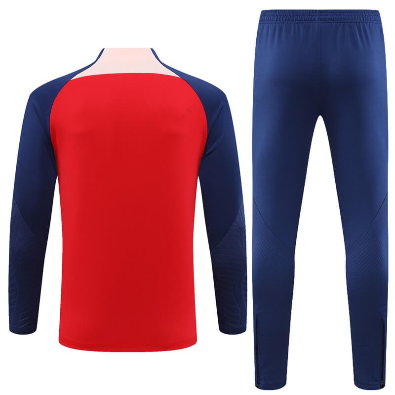 Sudadera Entrenamiento Atlético de Madrid 2023/2024 Niño Kit Rojo/Azul Marino